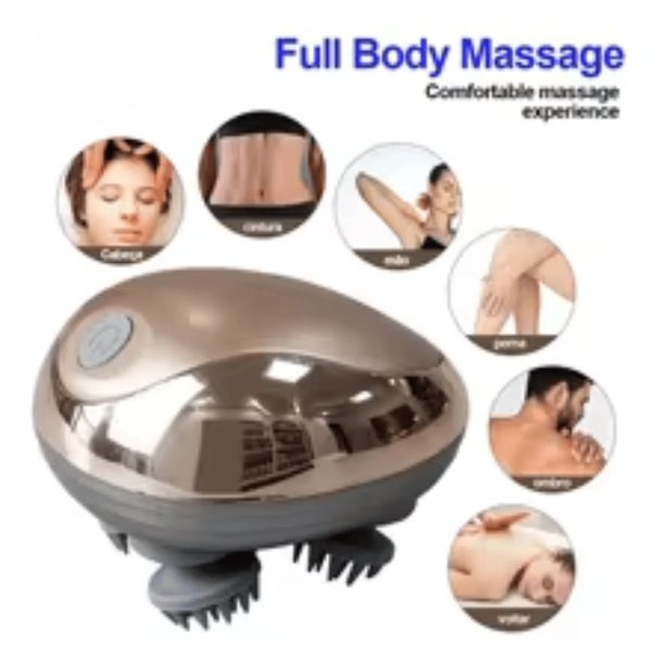 Rechargeable Electric Head Kneading Massager