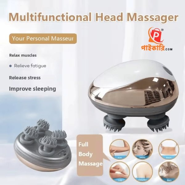 Rechargeable Electric Head Kneading Massager