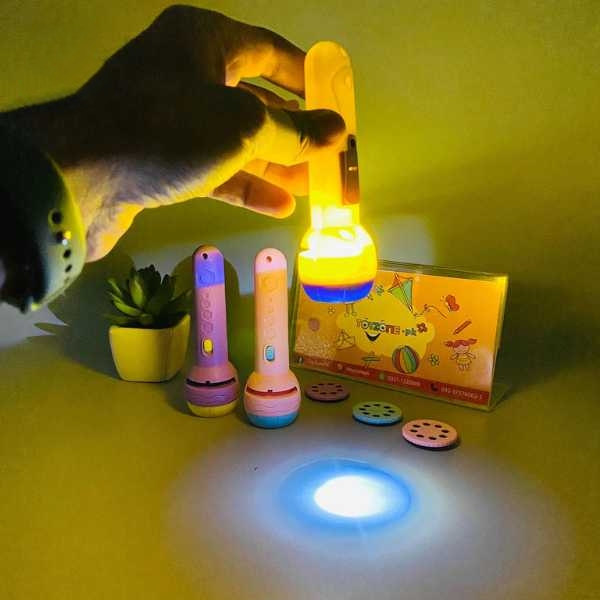 Mini Projector Torch Kids Flashlight Story Book Educational Light-up Toys Sleep Light Preschool Fairy Tale Projection Lamp Gifts - Baby Toys