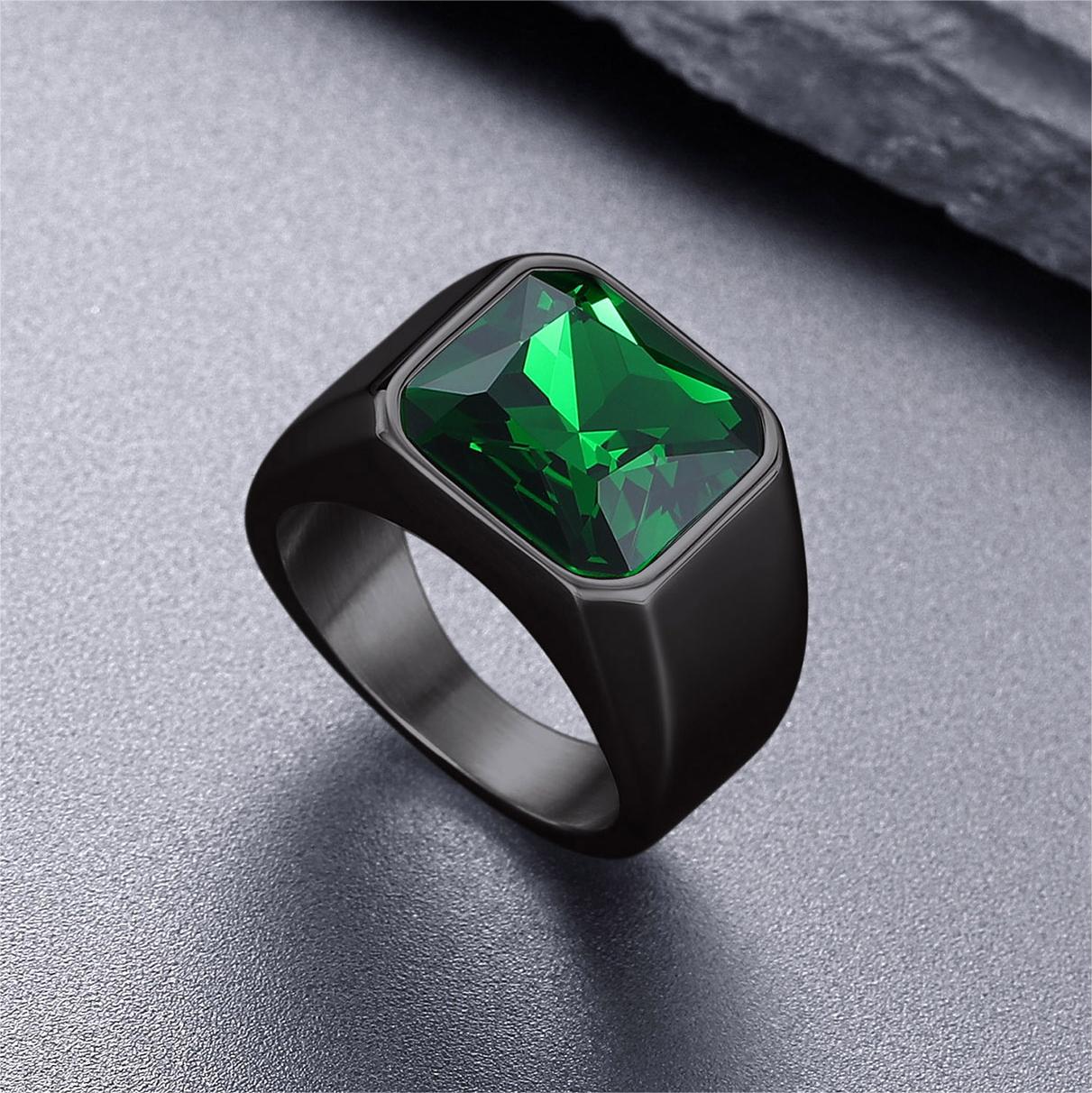 Italian Panna Stone Finger Ring