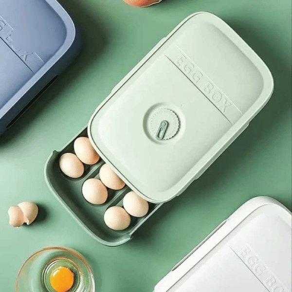 Egg Storage Box | Stackable Drawer-Type Organizer