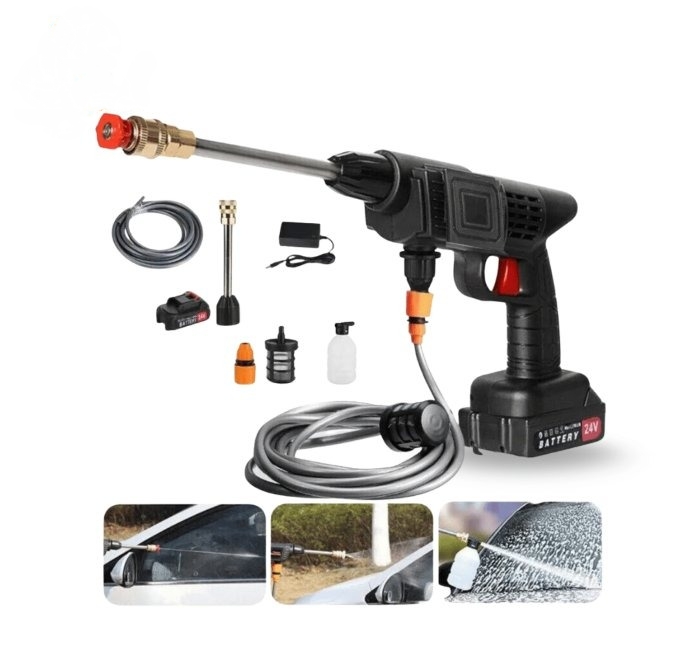 Rechargeable Car washer Gun Machine (Double battery)